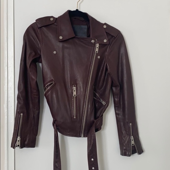 One day sale All Saints Balfren biker leather jacket - Picture 5 of 14